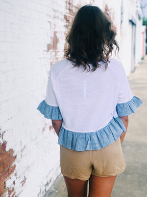 Ivory Ruffle Detailed Top