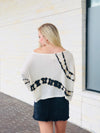 Tie-Dye Waffle Knit Thermal Top