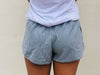 By The Beach Striped Shorts - Blue