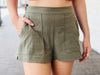 Olive Pocket Shorts