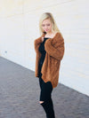 Chenille Cardigan - Camel